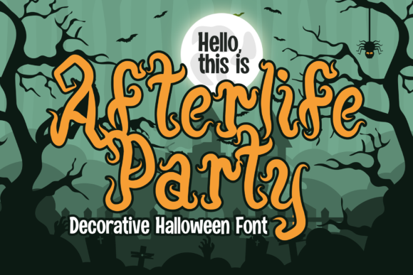 Afterlife Party Font: A Joyful Display Typeface
