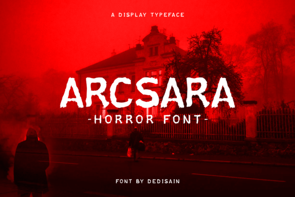Arcsara: A Spooky Display Font for Editorial Design