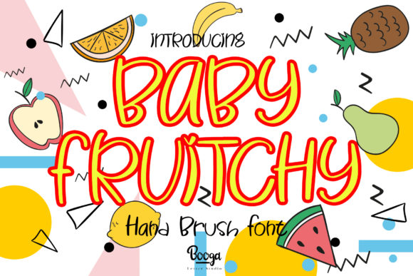 Baby Fruitchy: A Playful Display Font for Editors