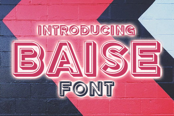 Baise: The Retro Display Font for Crafters