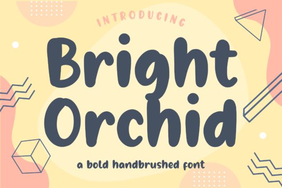 Bright Orchid: A Playful Display Font for Bold Branding