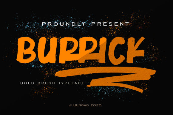 Burrick: The Brushed Display Font for Makers