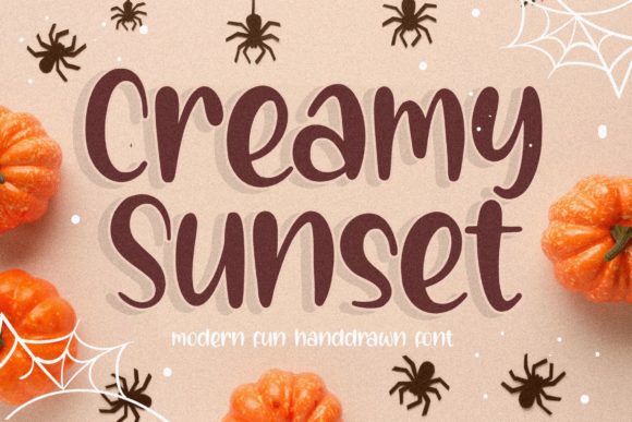 Creamy Sunset: A Timeless Handwritten Font for Makers