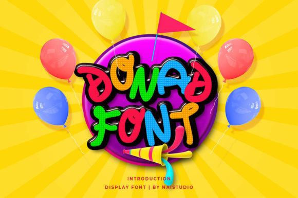Donad: The Playful Display Font for Campaigns