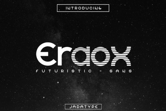 Eraox: A Futuristic Display Font for Bold Branding