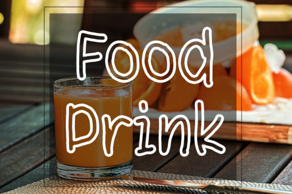 Food Drink: A Display Font for Editorial Design