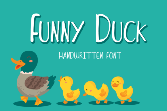 Funny Duck: A Playful Display Font for Editorial Design