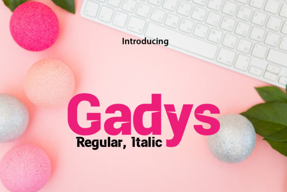 Gadys: A Futuristic Display Font for Modern Web Design