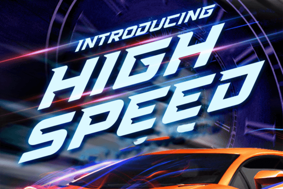 High Speed: The Display Font for Bold Visuals