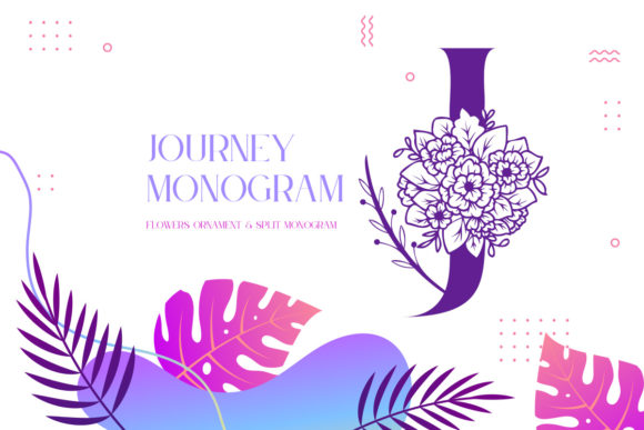 Journey Monogram: A Premium Display Font for Brand Identity