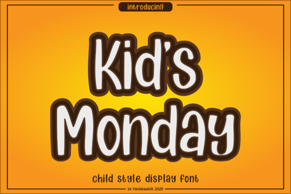 Kids Monday: A Playful Display Font for Editorial Charm