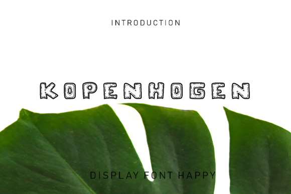 Kopenhogen: A Bold Display Font for Editorial Impact