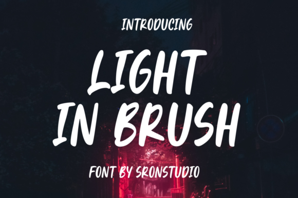 Light in Brush: A Bold Display Font for Web Design