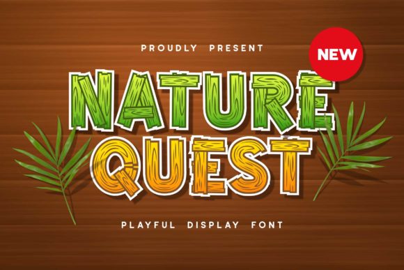 Nature Quest: A Display Font for Editorial Soul