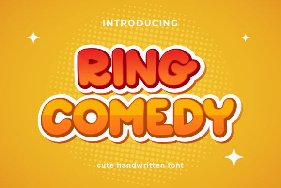 Ring Comedy: A Friendly Display Font for Editorial Design