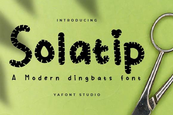 Solatip: A Playful Display Font for Editorial Design