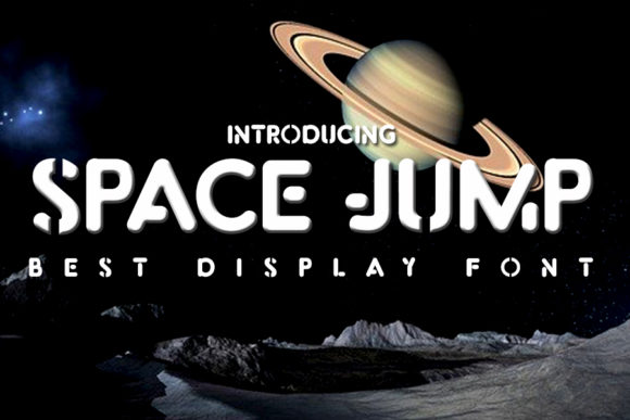 Space Jump: A Futuristic Display Font for Bold Branding