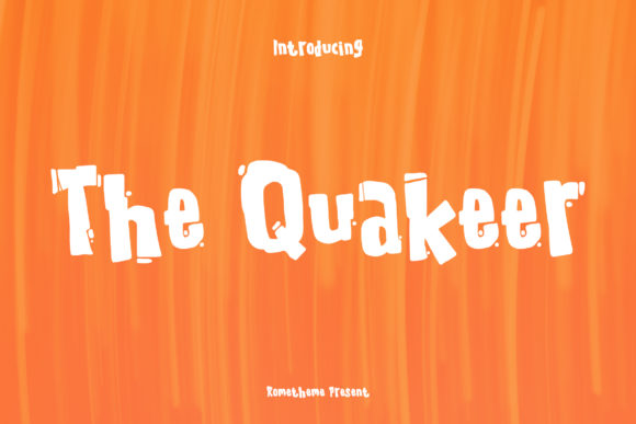 The Quakeer: A Chunky Display Font for Bold Branding